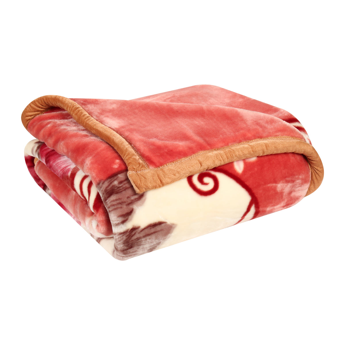 Comfy Gold Single Bed Double Layered Peaceful Peach Signature Home