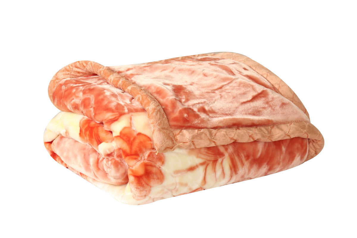 Comfy Gold Double Bed Double Layered Amber Glow Signature Home Official