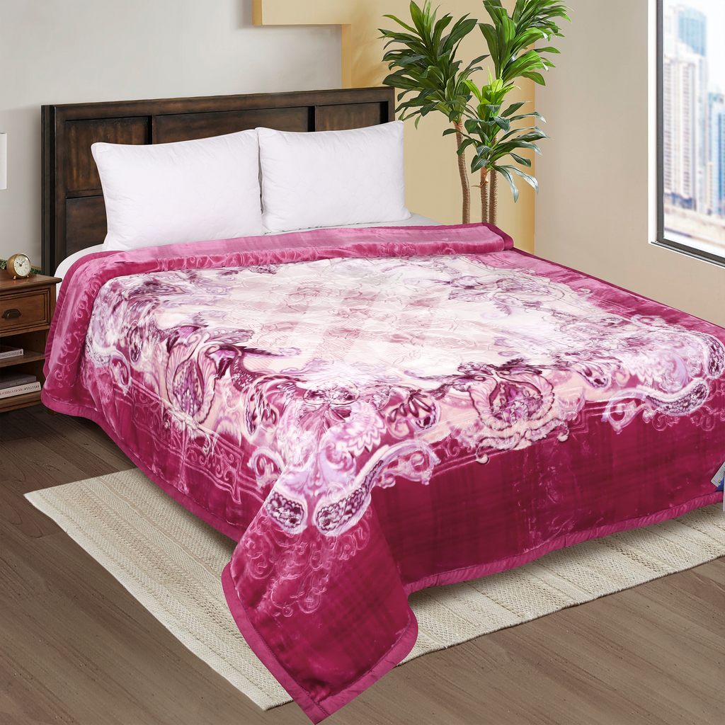 YETI WINTER DOUBLE BED DOUBLE LAYERED BLANKET DEEP